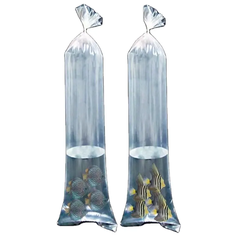 Tas kemasan transparan tebal kualitas tinggi penjualan laris kantung plastik mulut datar PE tekanan tinggi tahan air kantong es