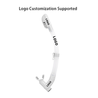 Tuba en silicone souple pliable OEM personnalisé en usine avec tube respiratoire en PVC pour la plongée en apnée et sous-marine