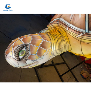 Lanterne chinoise en soie, présentation de lanternes artificielles, <span class=keywords><strong>tortue</strong></span> de mer, fête des animaux - Product Image 6