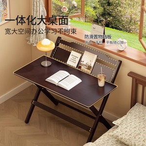 <b>Foldable</b> bamboo <b>desk</b>, study table, no installation required, suitable for <b>small</b> apartments, students, and home use, movable - Product Image 3