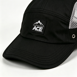 Casquette de camping unisexe à séchage rapide en maille à 5 panneaux, logo personnalisé ACE Mountain, légère, respirante, pour la course en extérieur, casquette de sport - Product Image 6