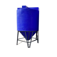 Réservoir d'eau PE de 100 L, réservoir d'eau pour camion, réservoir de stockage industriel, bleu, blanc, jaune