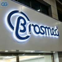 Maßgefertigtes 3D LED-Hintergrundbeleuchtetes Schild Outdoor Beleuchtete LED-Metallbuchstaben Leuchtreklame für Geschäfte und Werbung