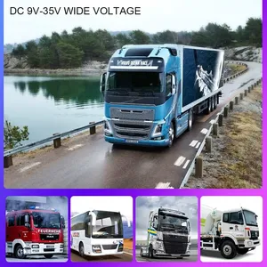 7 pouces 2 canaux LCD numérique <span class=keywords><strong>camion</strong></span> moniteur sécurité vue arrière surveillance de recul système de moniteur de voiture large tension - Product Image 6