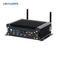Linkleaps Intel Core Ultra 5 125U Ultra 7 155U mit KI-NPU 4. bis 13. Generation Core I3 I5 I7 Lüfterloser Industrie-Mini-PC Eingebetteter PC