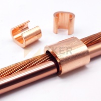 ZKER messa a terra-cavo di collegamento in rame C CALMP CCT10, morsetto per filo di messa a terra da 7.5 mm2 a 14 mm2