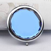 Diskon Besar Cermin Kosmetik Bulat Lipat Mewah Makeup Saku Cermin Tas Mini Pembesaran Sisi Ganda Dipersonalisasi 80G