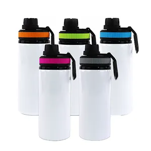 Bouteille d'eau potable 20oz, 32Oz, 750ml, tasse colorée mignonne, gobelet à Sublimation, Oem, enduit de poudre Uv, métal, Aluminium, acier inoxydable