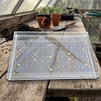 Semoir manuel compact à pousser avec bac en acrylique pour graines de légumes – Prix usine