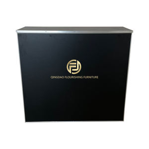 Tavolo da Bar Pieghevole Portatile per Feste all'Aperto con Struttura Compatta, Doppio Display e Zone di Stoccaggio - Product Image 1