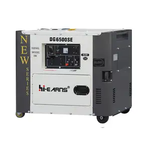 Hiearns silent manual and electric start generator 5kw diesel generator for sale