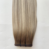 Extensions de cheveux humains vierges à double tirage, à cuticules entièrement alignées, en trame plate