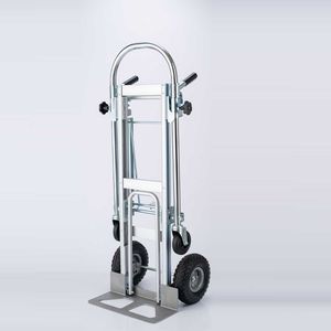 2-in-1 <span class=keywords><strong>Plus</strong></span> troli Manual aluminium industri panjang dengan kapasitas 200/250kg struktur Platform empat roda dapat disesuaikan OEM - Product Image 4