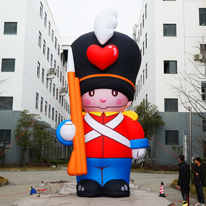 Ballon publicitaire <span class=keywords><strong>gonflable</strong></span> géant personnalisé pour l'extérieur, mascotte britannique géante en tissu Oxford, grands gonflables de dessin animé britanniques - Product Image 1