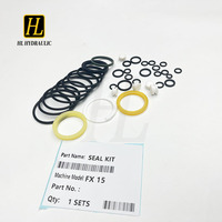 Kit de joints pour brise-roche hydraulique de 8 tonnes, boîte de marteaux pour chargeuse-pelleteuse, silencieux pour brise-roche hydraulique FX15 FX25 FX35