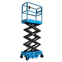 Plateforme élévatrice mobile semi-électrique portable OFY homologuée CE, 4,8 m, alimentée par batterie, capacité 100 kg, 2 personnes, jambes pliantes, pour travaux en hauteur