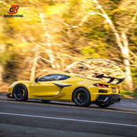 Pare-chocs arrière en fibre de carbone pour Chevrolet Corvette C8 Z06 2020-2021, diffuseur de pare-chocs arrière, spoiler, kit carrosserie
