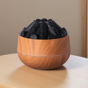 Diffuseur d'arômes domestique B2B 2024 en gros, humidificateur à flamme, lumière chaude, portable, à brancher pour voiture/camping-car, chambre à coucher, silencieux - Product Image 1
