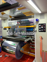 Máquina de Laminación de Alta Velocidad con Cinco Rodillos para Transferencia de Recubrimientos en Película Plástica, Papel de Aluminio y Adhesivo a Base de Agua Sin Solventes