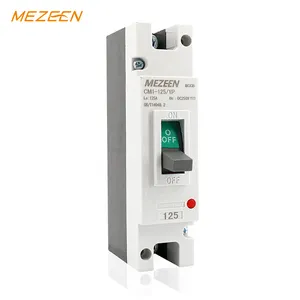 Kalıplı durumda devre kesici anahtarı 1 kutuplu 32 40 63 100 125 250 Amp DC 125V 250V 500V elektrik ekipmanları MCCB MCB ELCB