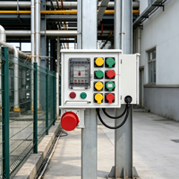 Boîtier de distribution d'alimentation extérieur industriel en métal et plastique ABS à 6 prises avec disjoncteur, étanche IP67