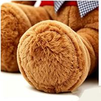 Ours en peluche personnalisé OEM ODM à faible MOQ avec bonnet de Père Noël, jouet en peluche mignon et doux pour cadeaux de fêtes