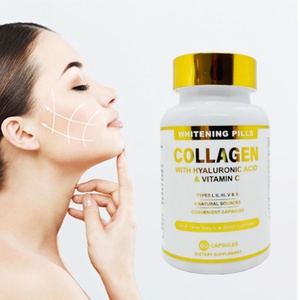 Píldoras Blanqueadoras de Colágeno con Ácido Hialurónico y Vitamina C, Cápsulas de Colágeno Avanzadas con Ácido Hialurónico y Vitamina C - Product Image 2