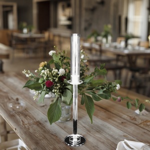 <span class=keywords><strong>Bougeoir</strong></span> européen rétro à une tête en cristal avec <span class=keywords><strong>bouteille</strong></span> en verre à poteau droit pour mariage et décoration de Noël - Product Image 4