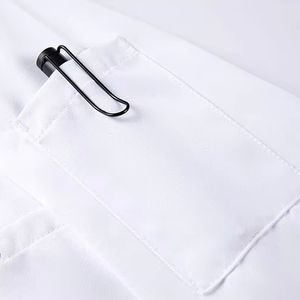 Camisa de chef de manga corta personalizable a granel con espalda de malla transpirable OEM/ODM uniforme de cocina para el personal del hotel - Product Image 5