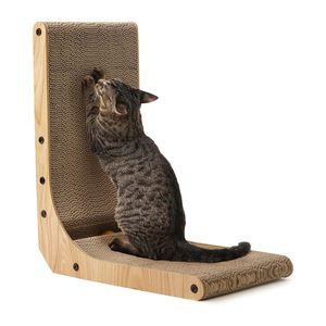 Grattoir en bois avec coussin en sisal, jouet d'intérieur pour animaux de compagnie pour affûter les griffes, accessoire pour la maison - Product Image 1