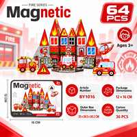 Mini tuiles magnétiques en métal, blocs de construction magnétiques de 3,75 cm, jouet éducatif STEM portable pour les tout-petits, les garçons et les filles