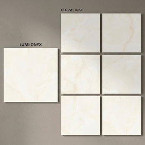 กระเบื้องพอร์ซเลนขัดเงา Ny Smoke White ขนาด 800x800 มม. ลายหินอ่อนรมควัน สำหรับปูพื้นเซรามิก - Product Image 3