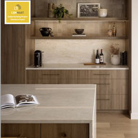 CBMMART Fabrication chinoise de cuisine modulaire de haute qualité, armoires durables, quartz artificiel, robinet, panier de tiroir
