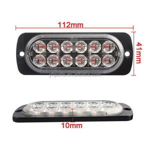 Luces Estroboscópicas de Emergencia de 12 LED, Luces Intermitentes de Advertencia para Conducir, Tiras de Luces para Automóviles, Accesorios de Iluminación para Automóviles, 12 LED - Product Image 1