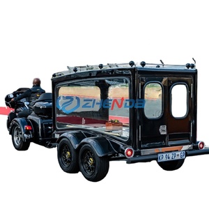 Twin Axle Funeral Carriage for Sale Newest Glass Covered Funeral Carriage New Funeral Carriage Manufacturer - Product Image 2