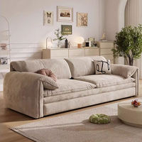 Canapé-lit multifonctionnel en tissu - Fabricant direct, compact pour petit appartement, salon et chambre à coucher
