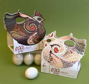 Tùy chỉnh thân thiện với môi gà hình dạng trứng bao bì hộp Matt cán tính năng cho thực phẩm công nghiệp sử dụng - Product Image 1