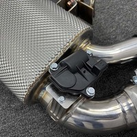Échappement pour Porsche Macan 95B Turbo S GTS V6 2.9T 3.0T 3.6T 2013- Acier inoxydable Silencieux à soupapes Catback Embouts d'échappement