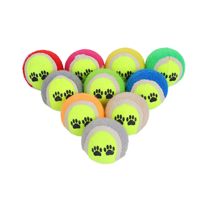 Wholesale Durable Rubber Cartoon <strong>Tennis</strong> <strong>Ball</strong> Footprint Design Eco-Friendly Interactive Sports Training <strong>Toy</strong> for Pet <strong>Dogs</strong> - Product Image 3