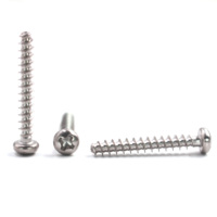 Pemasok Cina Menyediakan Sekrup Pembentuk Ulir Kepala Pan 4-40 6-32 8-32 5/8 3/4 1 Inci Bahan Stainless Steel 304 dengan Penggerak Phillips yang Dapat Disesuaikan