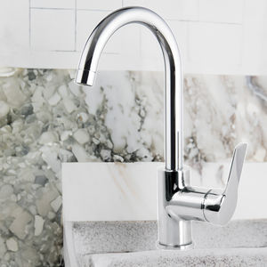 Mélangeur de lavabo à levier unique chromé série 4 Outil de tournage de qualité supérieure - Product Image 5