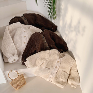 Vêtements d'extérieur chauds pour enfants en coton polaire, vestes et manteaux pour filles - Product Image 3