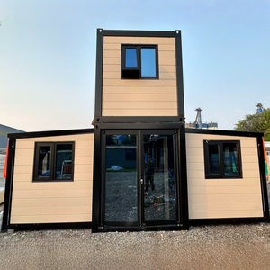 Villa conteneur modulaire mobile sur mesure à double étage de 20 pieds, idéale pour <span class=keywords><strong>appartement</strong></span> familial, hôtel, école, bureau et station balnéaire - Product Image 1
