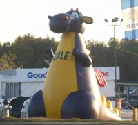 Dragon gonflable géant de 2025 Offre Spéciale, dragon blanc gonflable pour la publicité