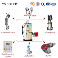 Generador de Vapor Industrial de Baja Presión LHS, de Tubo de Fuego, para Petróleo, Gas y GLP, Diseño Vertical, Portátil, Fácil Instalación para PYMEs