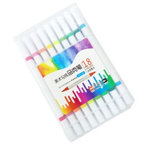 Marqueur de peinture acrylique 12 couleurs, kit de peinture sur roche DIY, double pointe, emballage en vrac pour logo personnalisé - Product Image 2