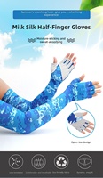 Gants de cyclisme demi-doigts d'été 369 JW-119, taille unique, antidérapants, respirants, élastiques, séchage rapide, pour activités de plein air et transfrontalières