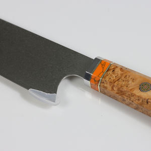 Cuchillo de <span class=keywords><strong>Chef</strong></span> Kiritsuke de Acero Damasco 9Cr, Diseño OEM/ODM, MOQ Bajo, Imágenes/Vídeos de Alta Calidad Gratis, Logotipo Personalizado, Tiempo de Entrega Rápido - Product Image 5