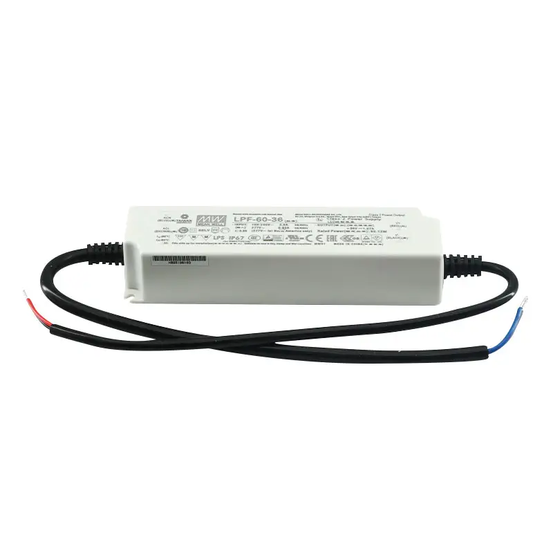 Mean Well LPF-90-36 48V 60W Industrial Power Supply High Reliability Plastic Case With Pfc Function Knx Power Supplies