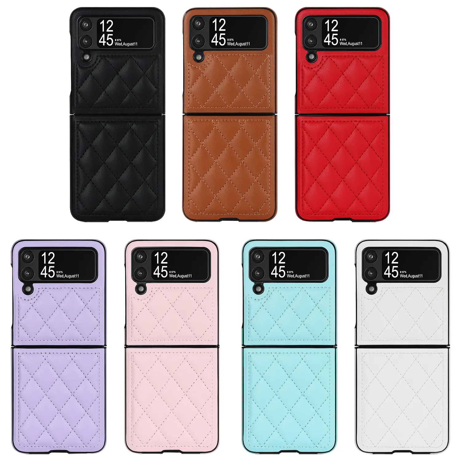 PU leather phone case for Samsung Galaxy Z FLIP 3 cell phone case cover for flip 3